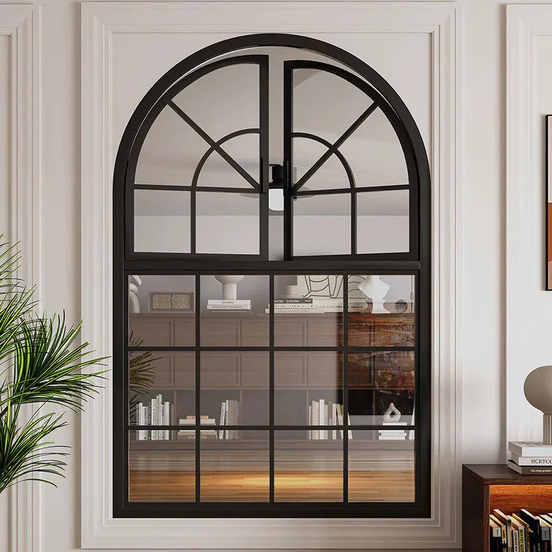 Aluminum window system installed in a finished room
