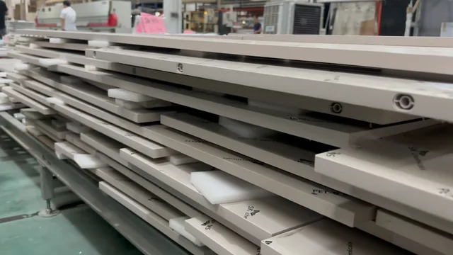 Circular edge openings and white spacers between stacked panels
