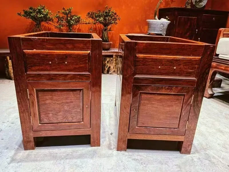 Two cabinet pieces shown front-on in the Japan private villa project record